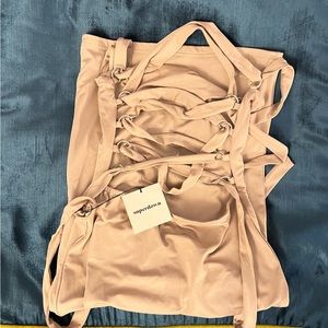 NWT Superdown Revolve Yvonne Laced Back Midi Dress